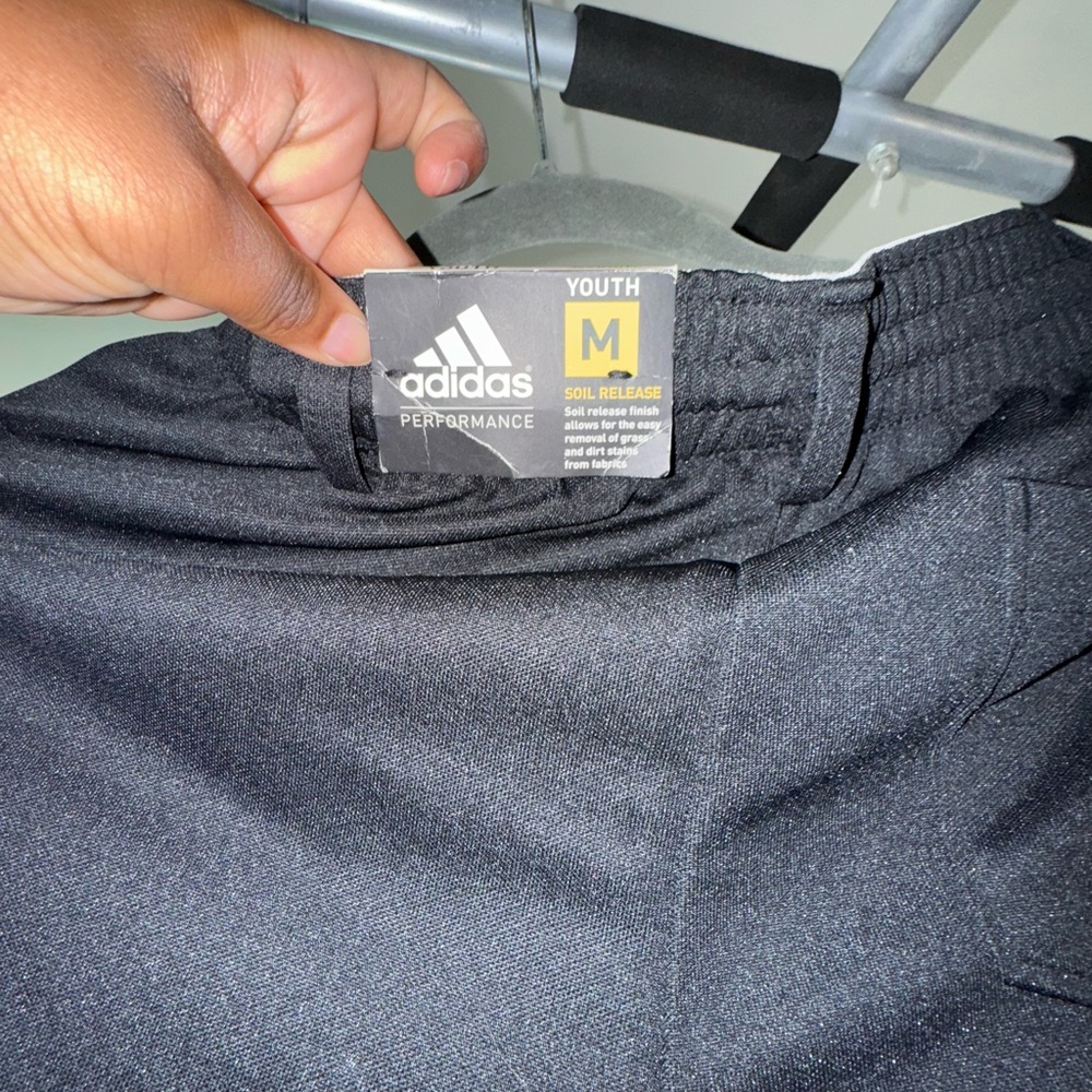 Adidas Youth Black Athletic Shorts